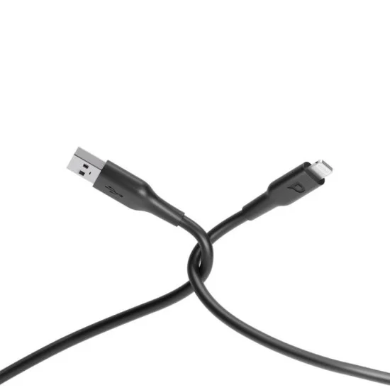 Powerology Data & Fast Charge Lightning Cable (3m/9.8ft) - Black | P3BLBK